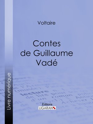 cover image of Contes de Guillaume Vadé